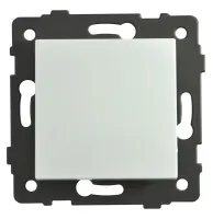 Выключатель перекрёстный 1-кл. белый A-007W "Аура" AWSproducts