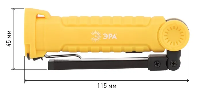 Светодиодный фонарь ЭРА Рабочие Практик AA-901 многофункциональный СОВ+LED 3Вт магнит, крючок, клипс