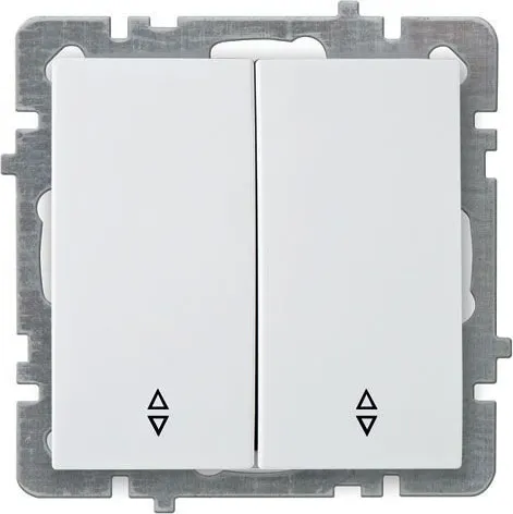 Механизм Выкл. 2-кл. СУ (проходной), TOURAN-ALEGRA-THOR, белый