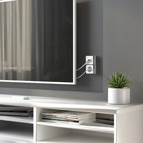 Розетка ОУ 1-я с/з Белый Gallant WERKEL