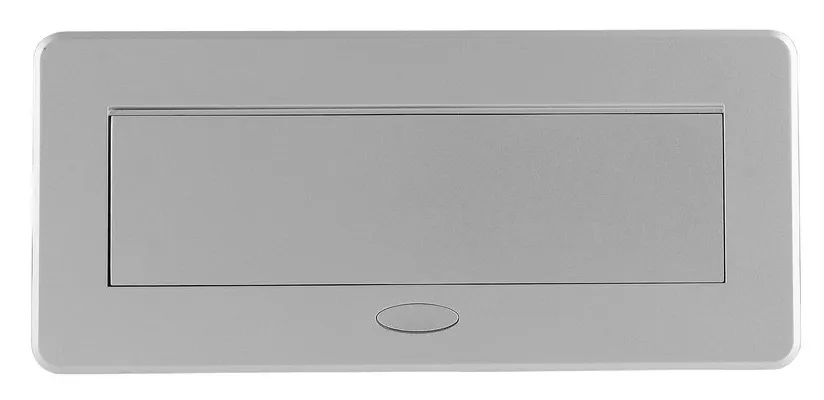 Выдвижная гор. розетка 2 Euro 16A, 2 USB A, 2 RJ45, 5В/2.1А, проводка, Серый RocketSocket