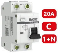 АВДТ АД-12 C20/1+N 30мА, тип АС, 4,5кА BASIC EKF РАСПРОДАЖА