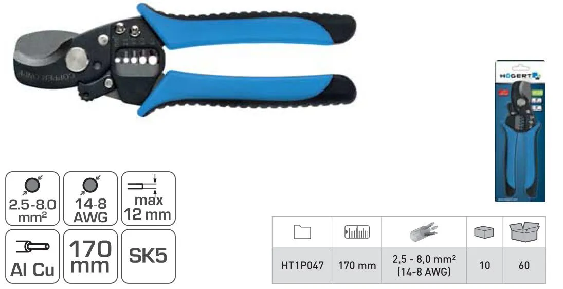 Кабелерез (макс. 12 мм) HOEGERT