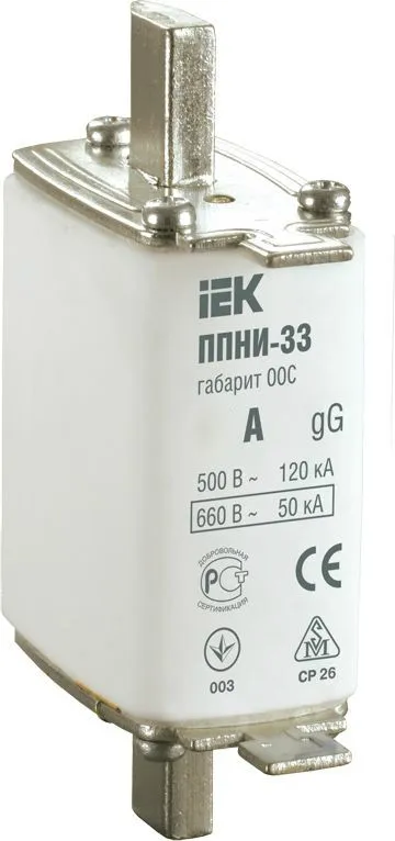 Вставка ППНИ-33 габарит 0 100А ИЭК