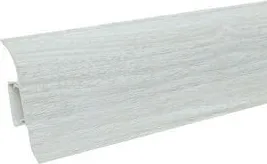 Плинтус "Идеал Комфорт" К55  2,5м Ясень Белый  (40 шт.  в уп.)