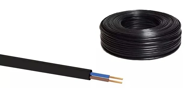 Кабель ШВВП 2* 1,5 380V (бухта) черный