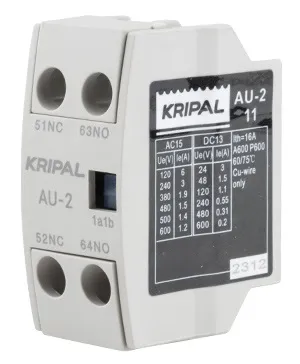 Блок-контакт вспом. AU-2-11, 1NO+1NC, фронт. монтаж