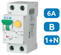 Автомат с УЗО PFL7-6/1N/B/003-DE
