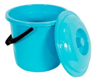 Ведро пластмассовое с крышкой  7л (1э)