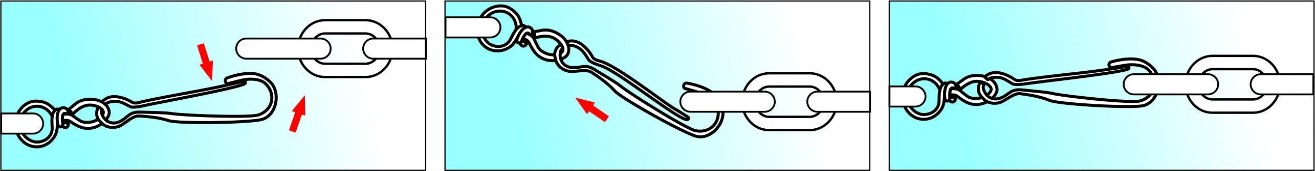 Карабин с вертлюгом тип А 50 мм (белый цинк 2 шт) (Стройбат), уп