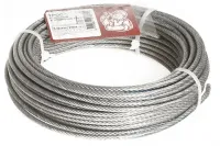 Трос 3/4 мм в ПВХ DIN3055 цинк (боб. 20м) (Стройбат), уп