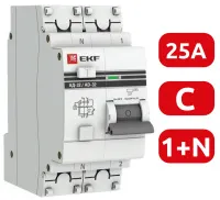 АВДТ АД-32 C25/1+N 30мА, тип АС, 4,5кА PROXIMA EKF РАСПРОДАЖА