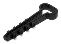 Дюбель-хомут ДХП 12х6 Черный Fortisflex (100шт) (аналог USMP-3), уп