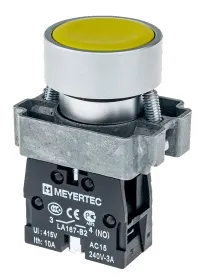 Кнопка MTB2-BAZ115 желт. 1но, IP65 Meyertec