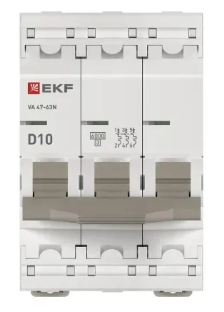 Автоматический выключатель ВА 47-63N D16/3 6кА Proxima EKF