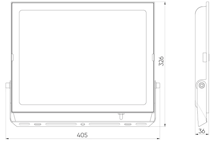 Прожектор LED LUMINO 4000K 200W 20000Lm IP65 черный Ledline
