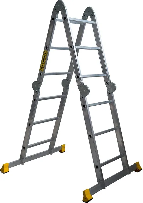 Лестница алюминиевая трансформер 4*3 шарнирная профессионал (ALUMET)