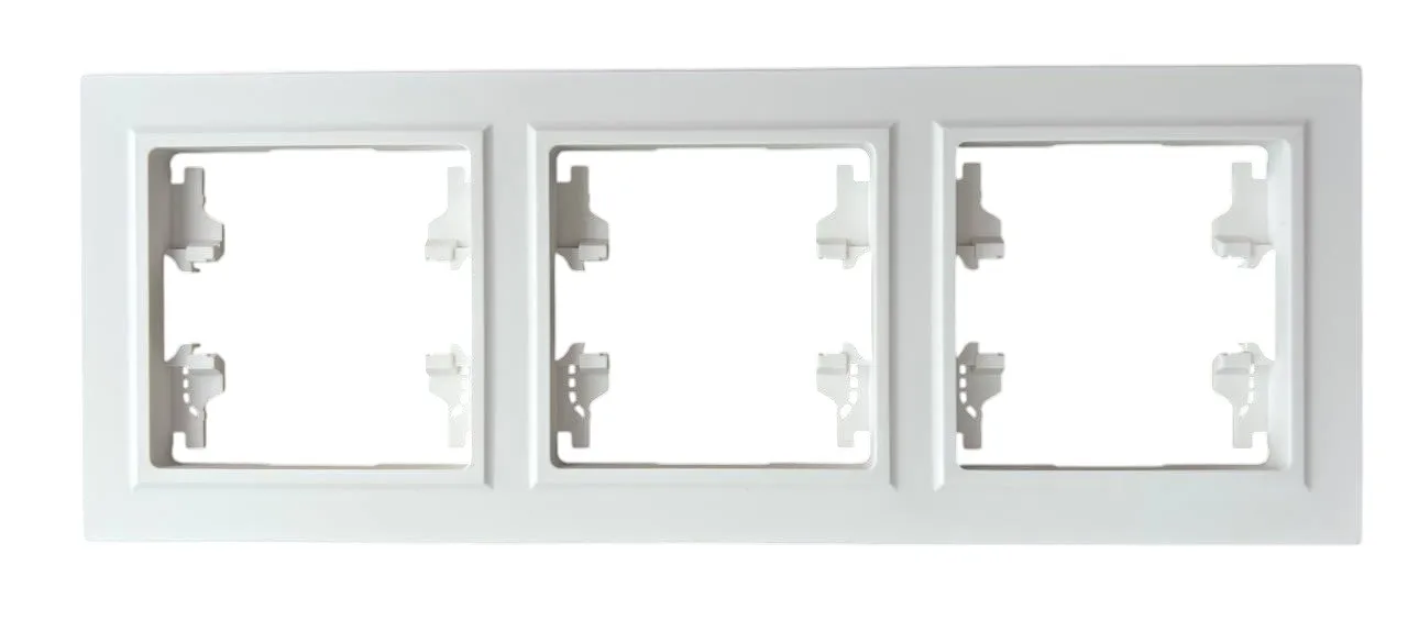 Рамка 3-я белая горизонтальная U1A-031 SoftTouch "Uno" AWSproducts