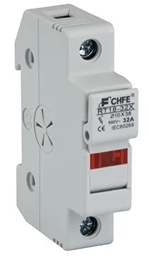 Держатель вставок RT18-32X-1 с инд. 1P, 32A, 690VAC (10x38) CHFE