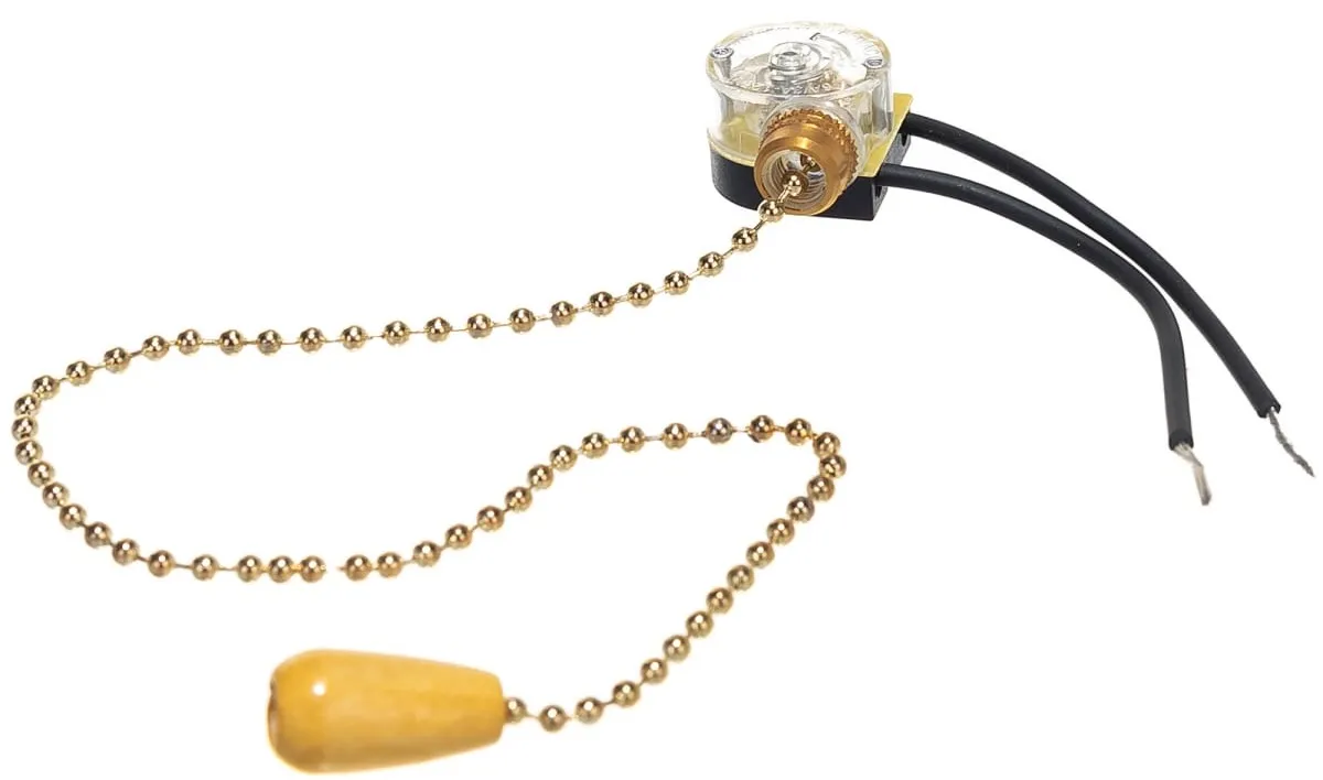 Выключатель для бра (с цепочкой) Золото (DORI)