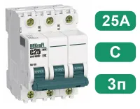 Автоматический выключатель ВА-101 C25/3 4.5кА Dekraft