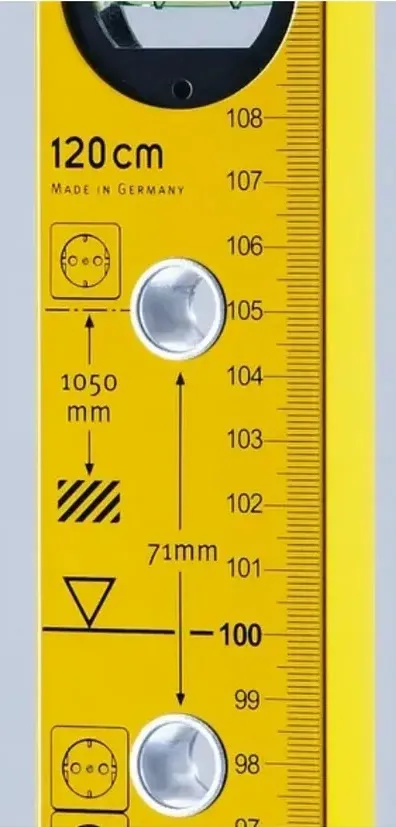 Уровень для электрика тип 70 Electric, 120см 16136 STABILA