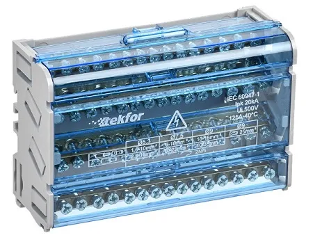 Шины на DIN-рейку (кросс-модуль) ШНК 4х15 3L+PEN IEK