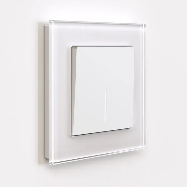 Выключатель 1-кл. с подсветкой Белый матовый WERKEL