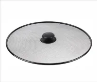 Крышка-сетка от брызг с ручкой, 29 см, металл окрашенный