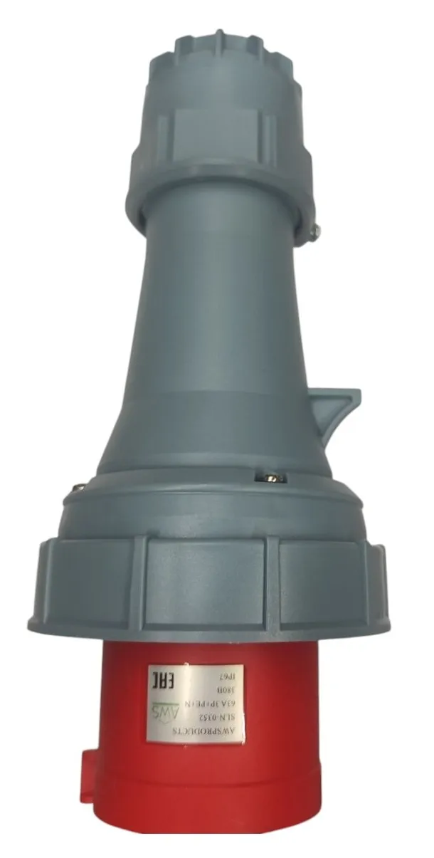 Вилка переносная 63A 5п (3P+PE+N) SLN-0352 IP67, 380В, AWSPRODUCTS