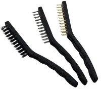 Щетки по металлу Набор 3в1 WIRE BRUSH SET 22см большие блистер 10-120, ком
