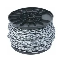 Цепь 2 мм короткозвенная DIN766 цинк (боб. 110м) (кратно 5м) (МС)