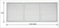 Радиаторная решетка 600х1800мм "Идеал"  Белый  (5 шт. в уп.)