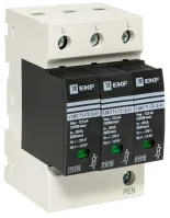 УЗИП (разрядник) Т1+Т2; Iimp-12,5kA 3P EKF
