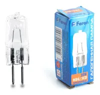 Лампа галоген. JCD G5.3 35W 220V прозрачная Feron