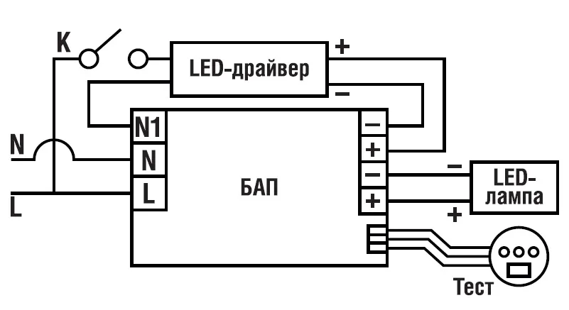 Блок аварийного питания для светильников RAPAN PL-4W3H