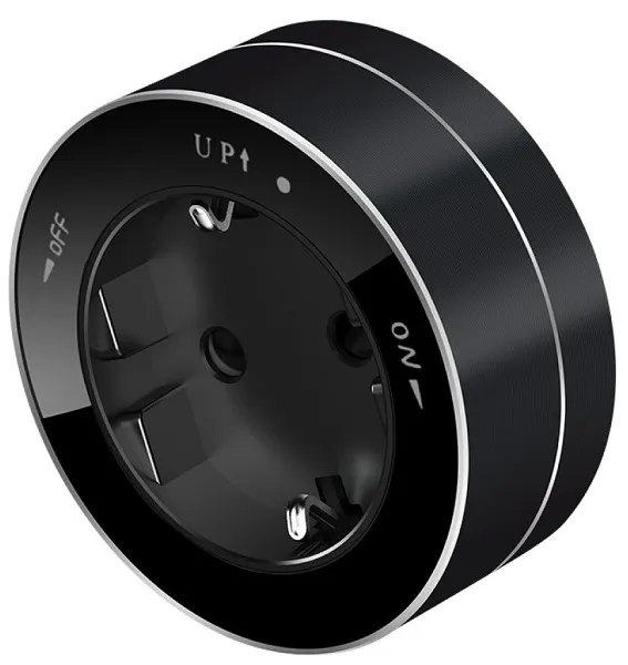 Розетка MultiTrack 1-я с/з Антрацит SE