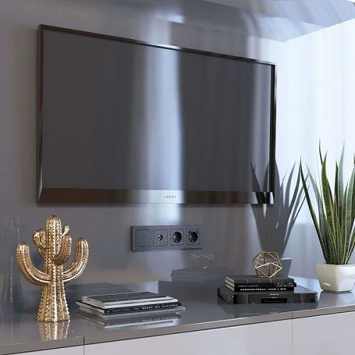 Розетка TV Черный Hammer WERKEL