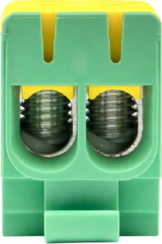 Клемма двойная КСВ 16-50 желто-зеленая EKF