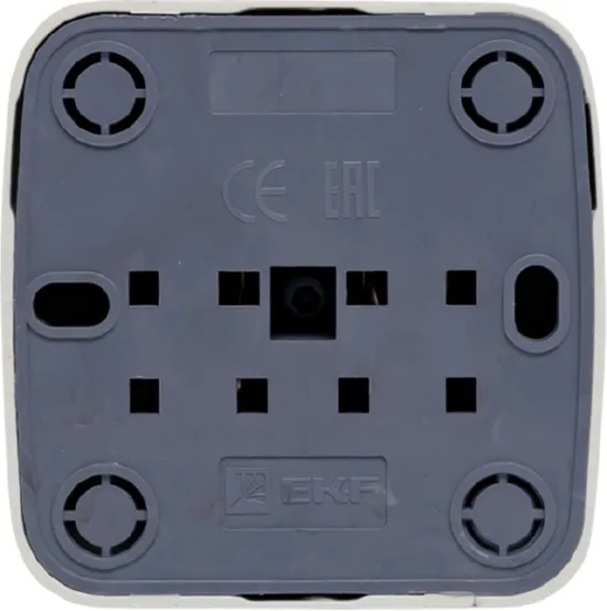 Розетка ОУ 1-я б/з Белый Минск EKF