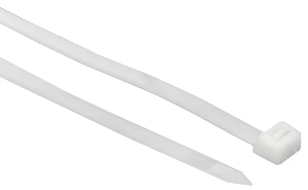 Хомут 7,2*400 белый нейлон (100 шт.) Basic (EKF), уп