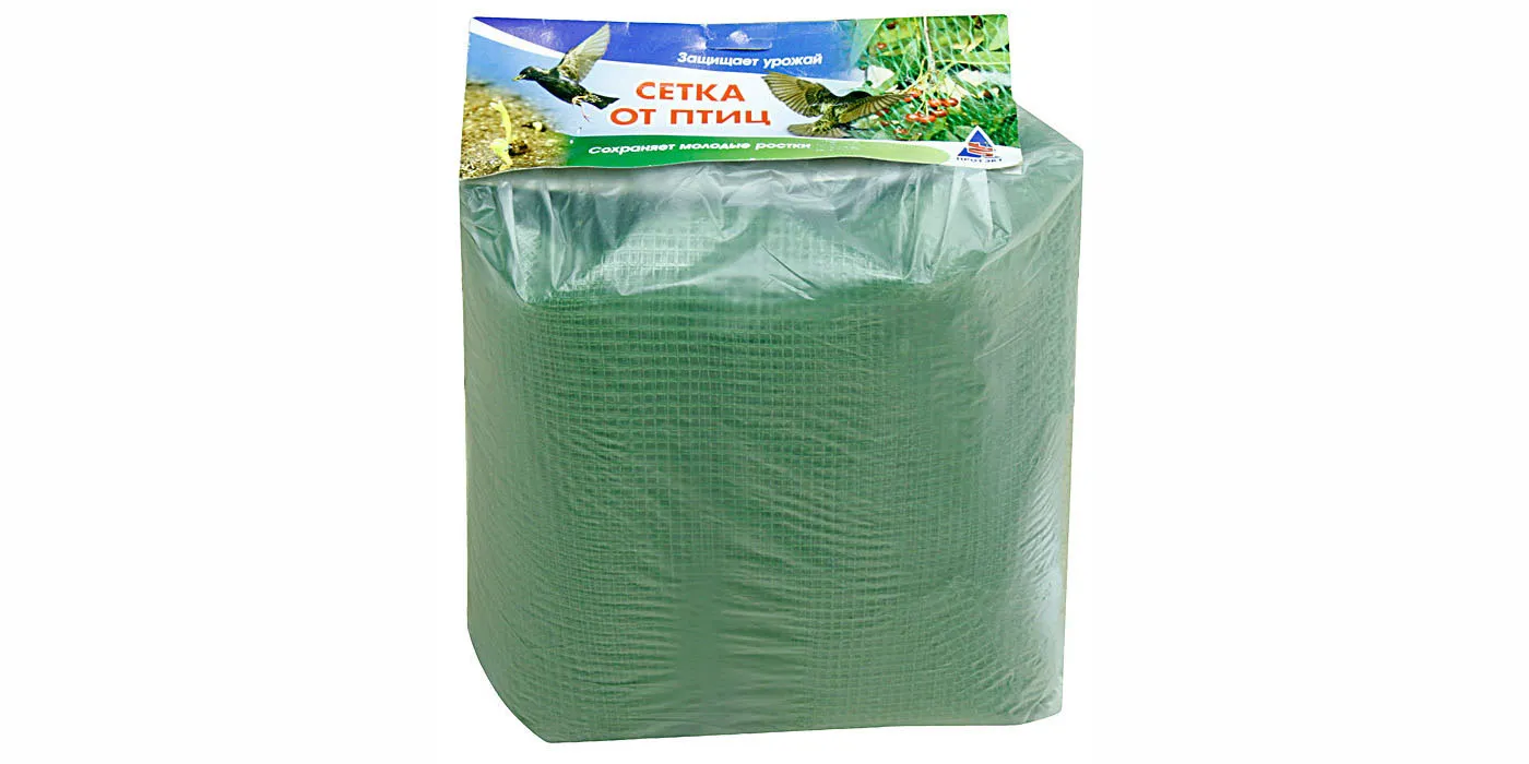 Сетка от птиц 2,0*10,0м ячейка 6,0*6,0мм пластик (1э) н