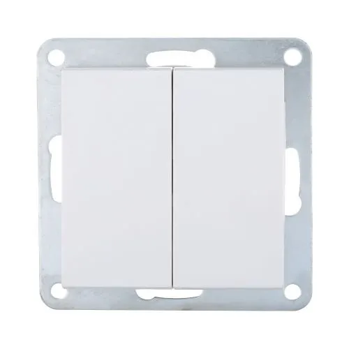 Выключатель проходной 2-кл. Белый LK80 Ecoplast