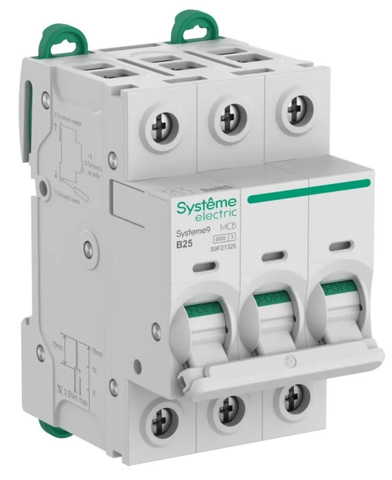 Автоматический выключатель Systeme9 B25/3 6kA SE