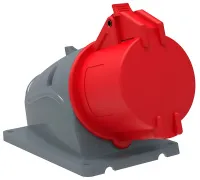 Розетка стационарная 32А 4п (3P+PE) 124, IP44, 415В, MAGNUM IEK