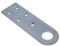 Проушина (Пробой-ушко) 56х77 (126х40х3) (цинк белый)