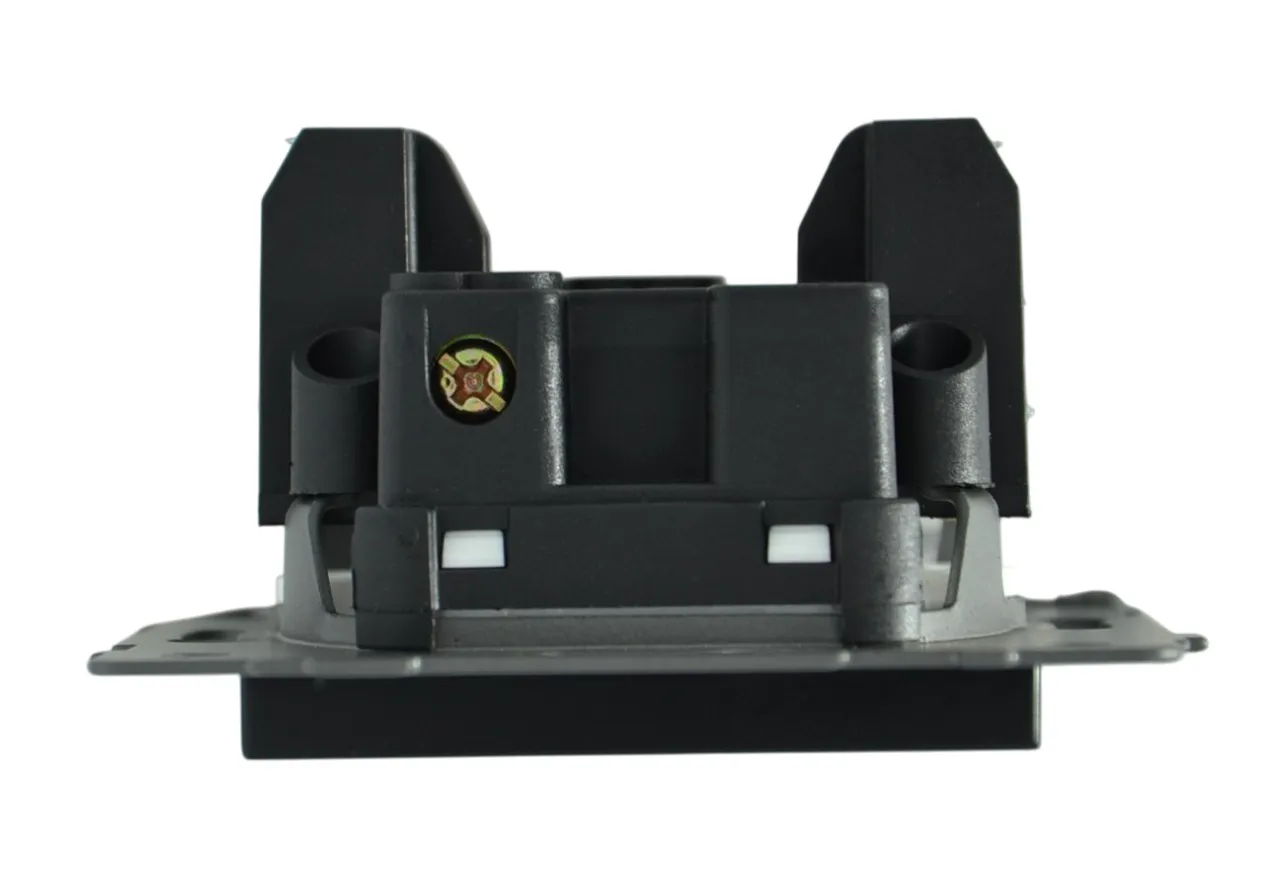 Выключатель проходной 1-кл. чёрный A-003B "Аура" AWSproducts