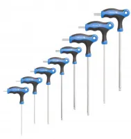 Набор шестигранных  ключей "Т" с шаровым наконечником 8 шт HOEGERT, ком