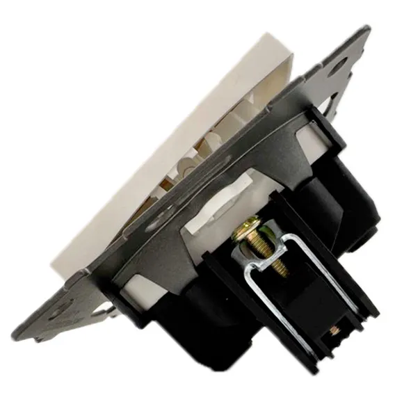 Выключатель проходной 1-кл. с подсветкой белый A-004W "Аура" AWSproducts