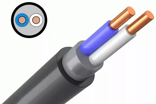 Кабель ВВГнг(А)-LS 2*2,5 (ГОСТ) (круглый)